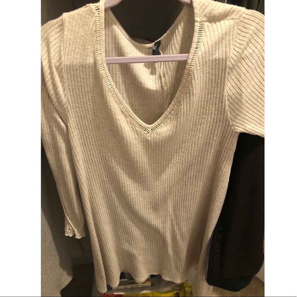 Oatmeal knit dress